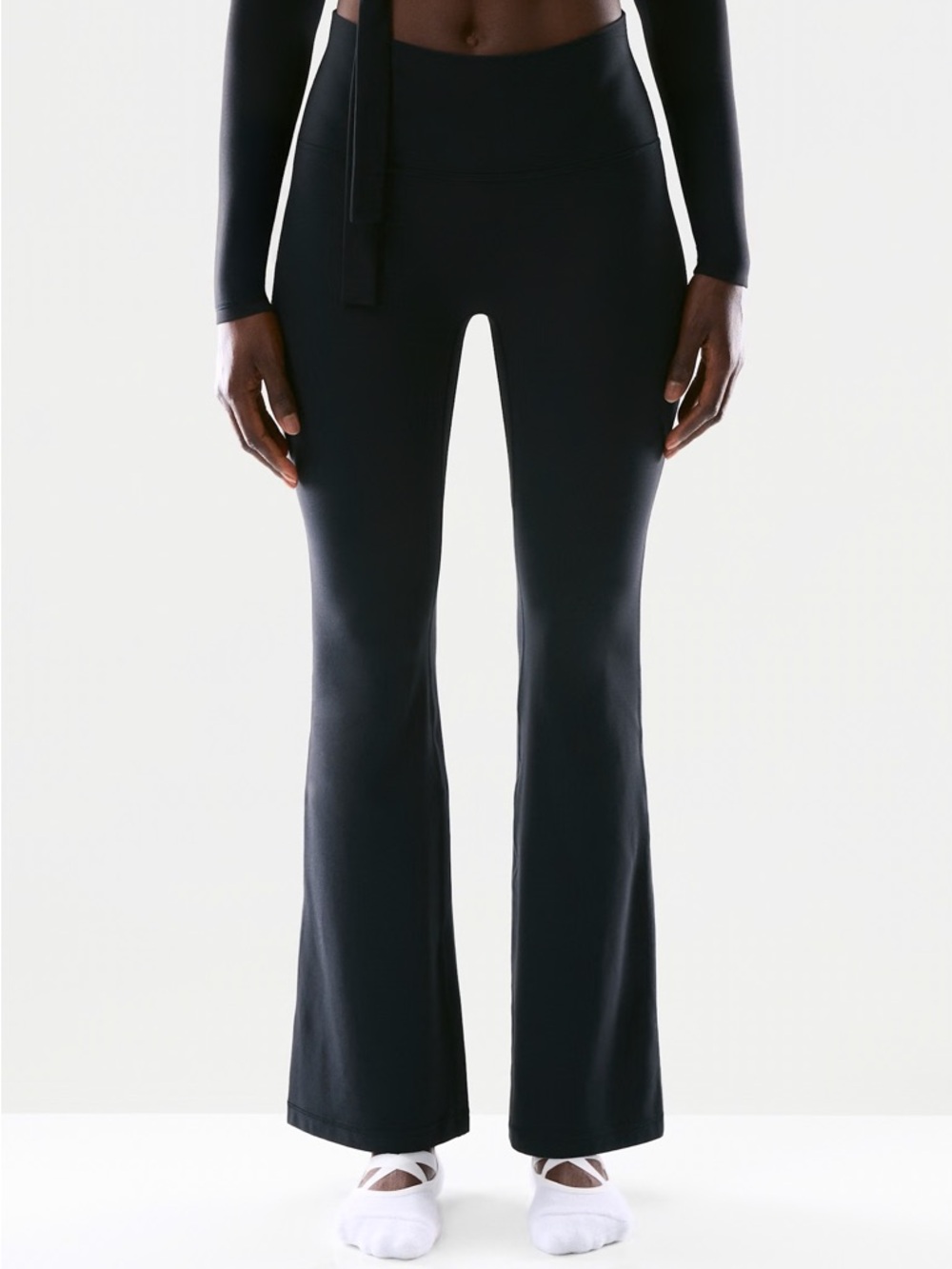 Aritzia Black High-Waist Flare Pants